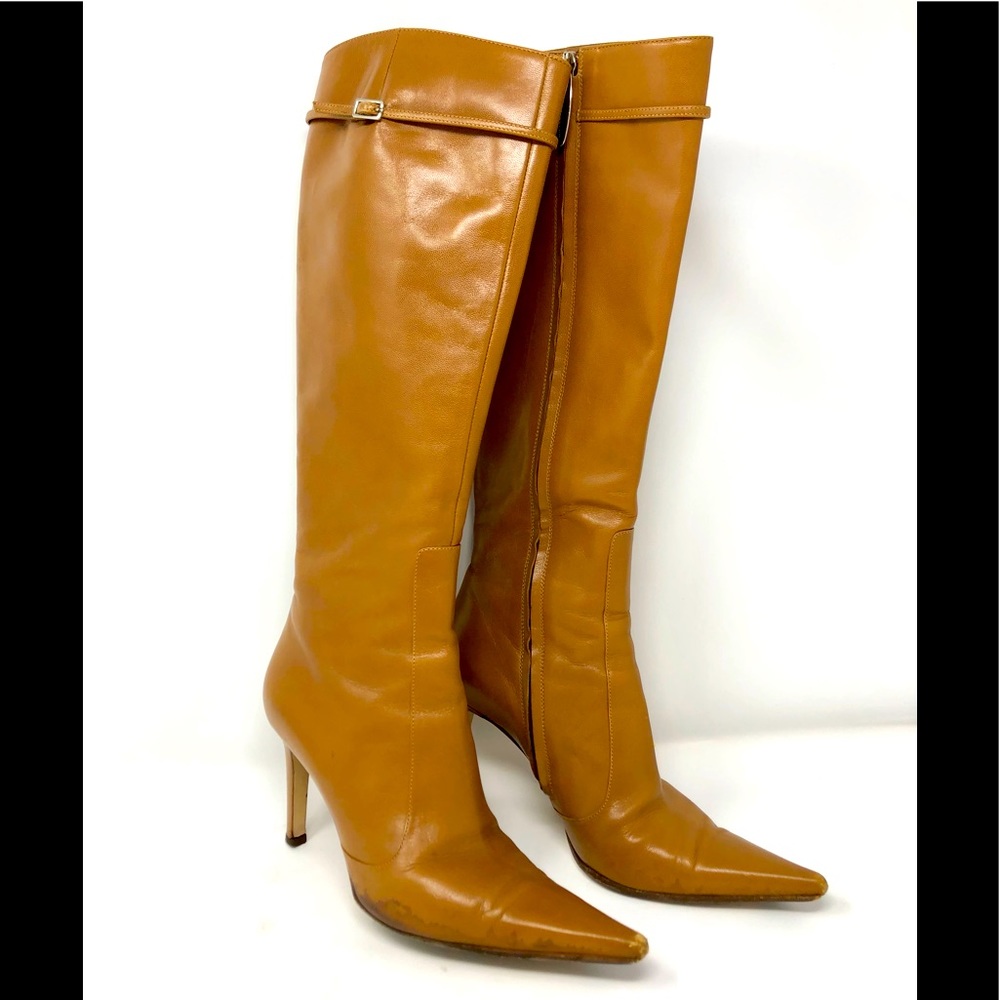 Sergio Rossi Brown Heeled Boots